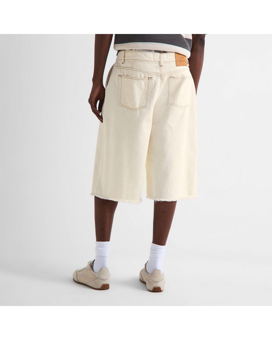 AMI Natural Denim Shorts for men