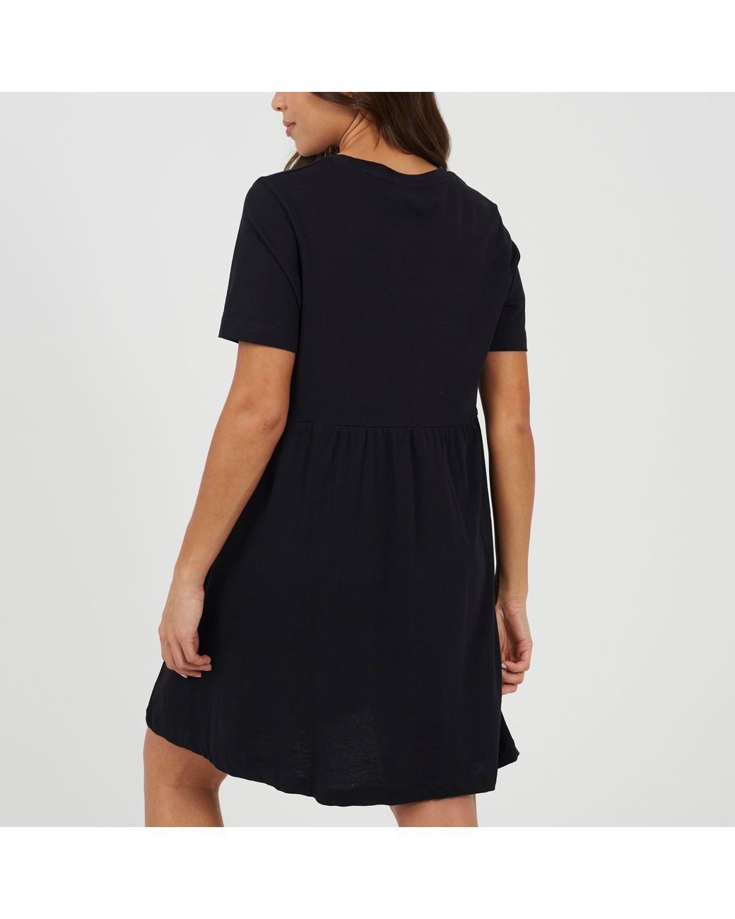 Brave Soul Black Jersey Smock Dress