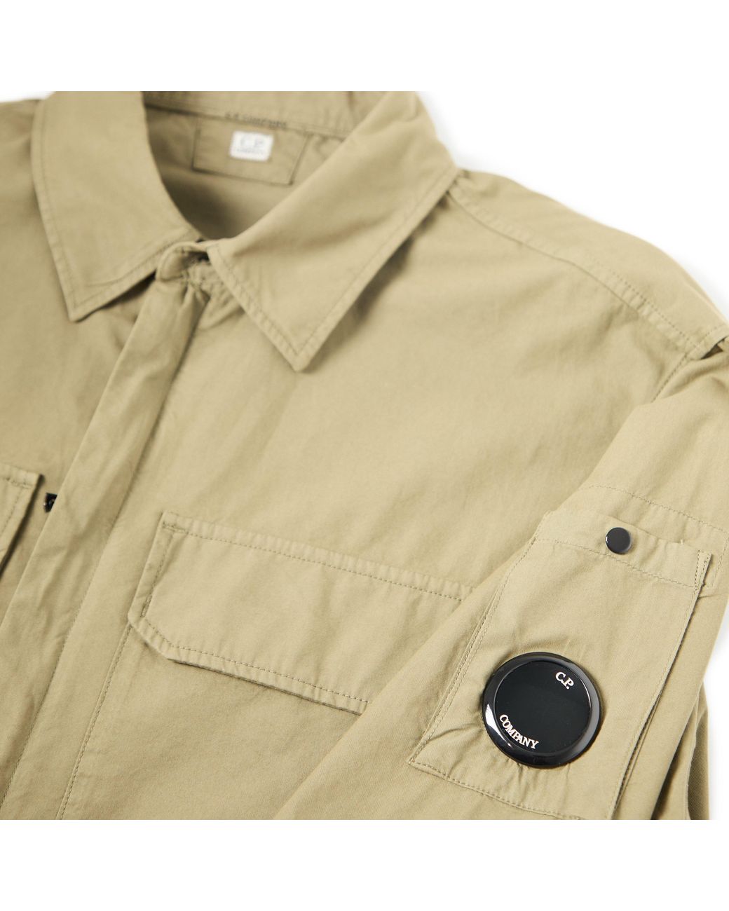 C P Company Green Gabard Overshirt for men