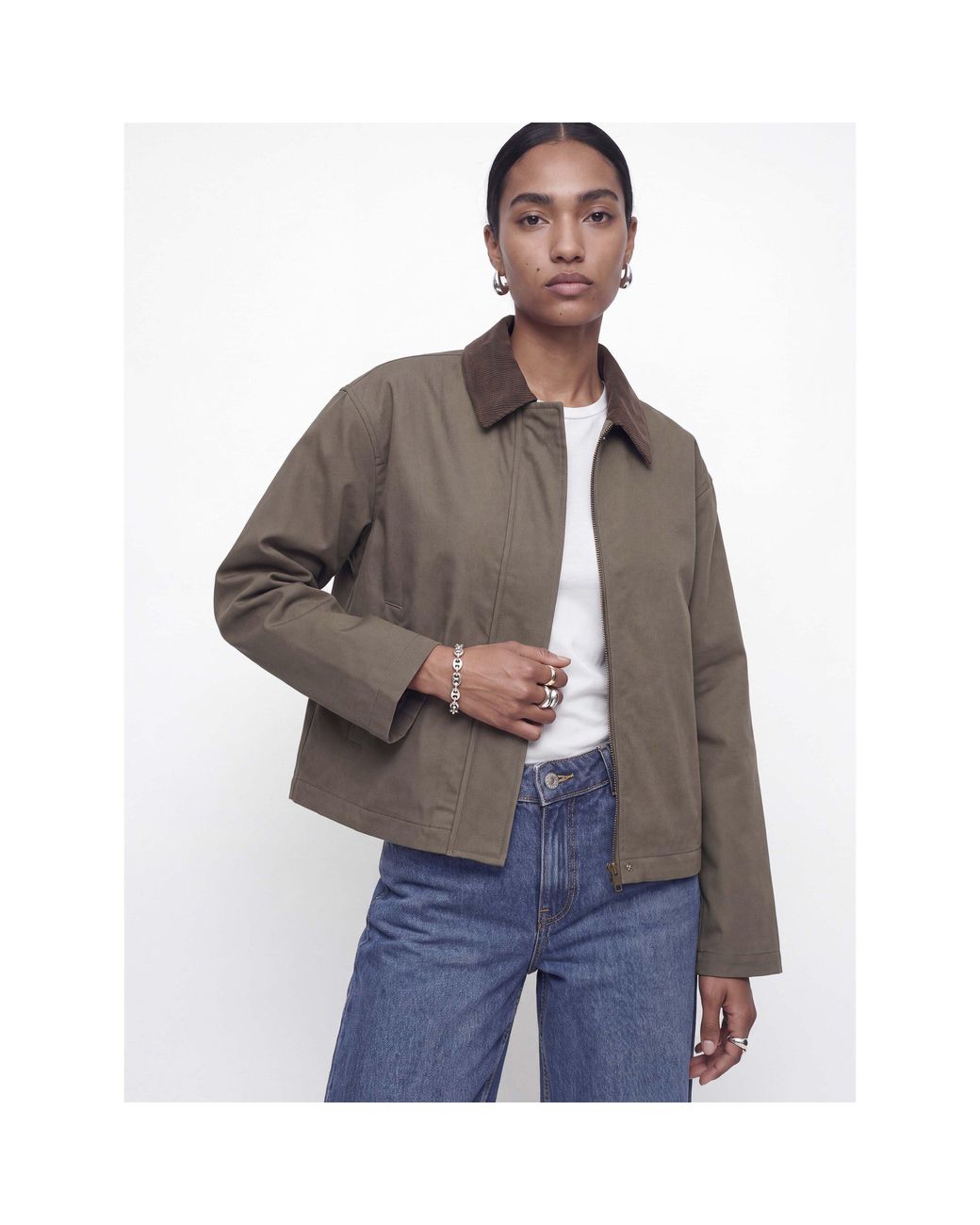 JJXX Green Wilma Worker Field Jacket