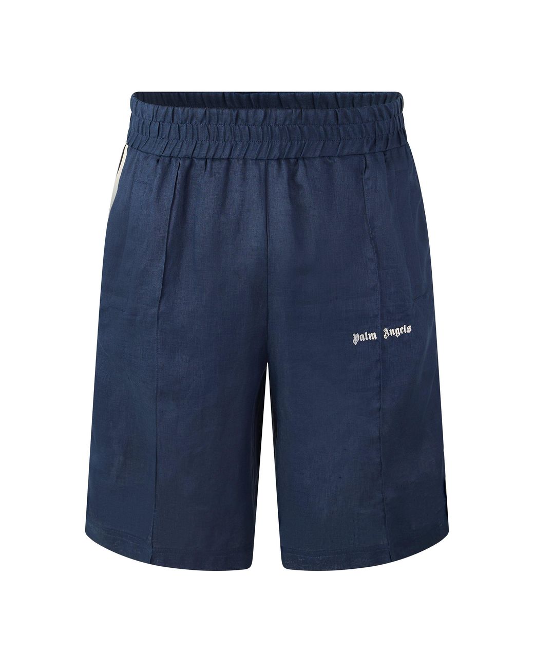Palm Angels Blue Woven Tracksuit Shorts for men