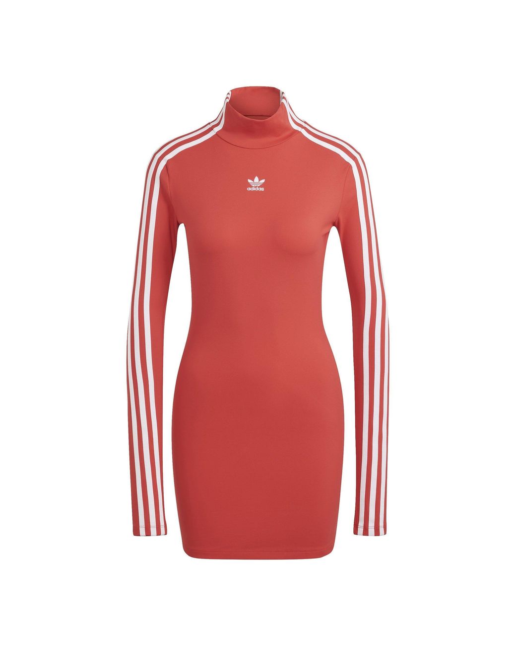 Adidas Originals Red Tight Cut Out Dress