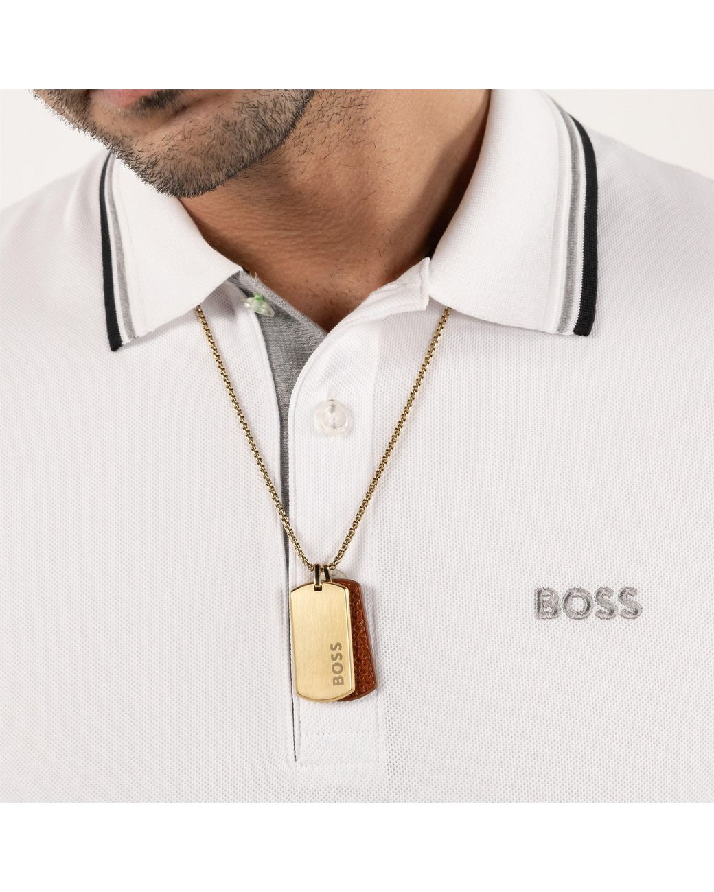Boss Metallic Gents Devon Necklace for men