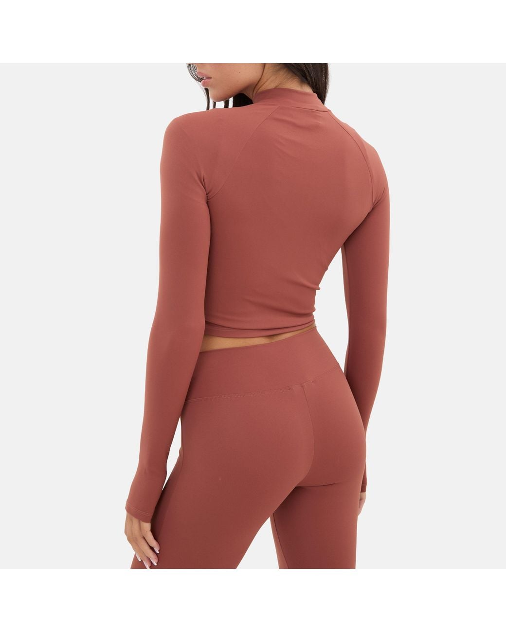 I Saw It First Red Zip Thru Long Sleeve Top