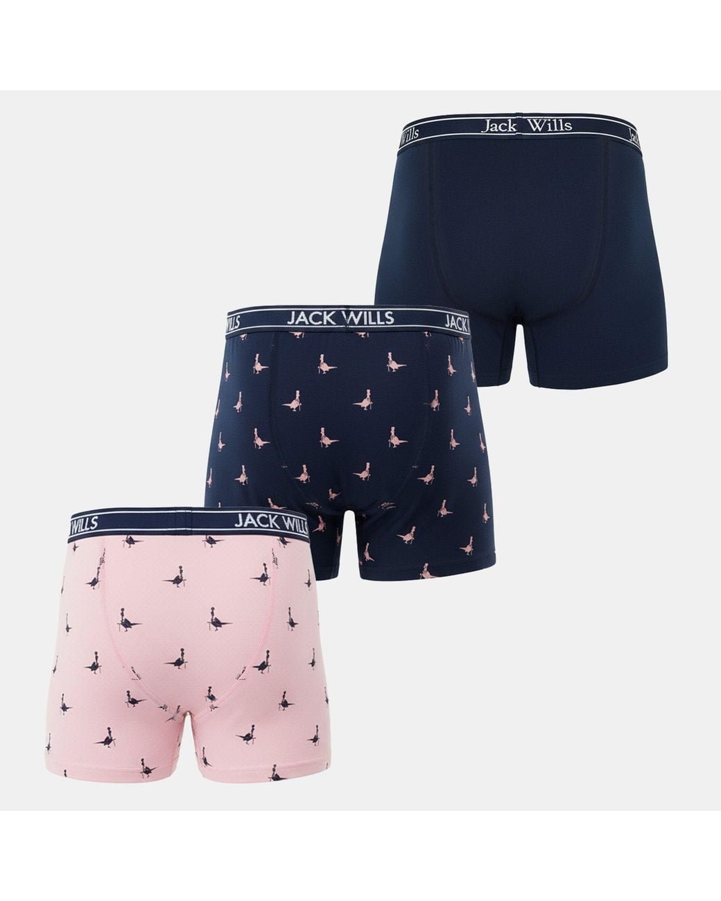 Jack Wills Blue Jw Daundley Boxers 3 Pack for men