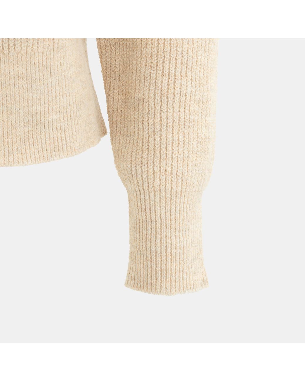 Miso Natural Knit Zip Up Cardigan