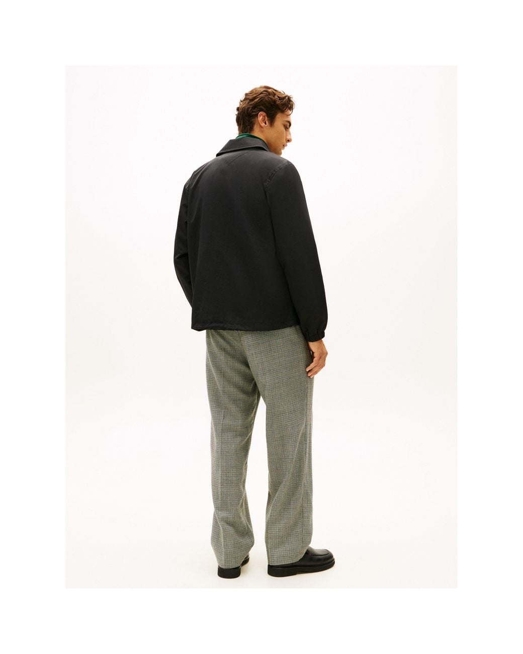 Tommy Hilfiger Black Racing Coach Jacket for men
