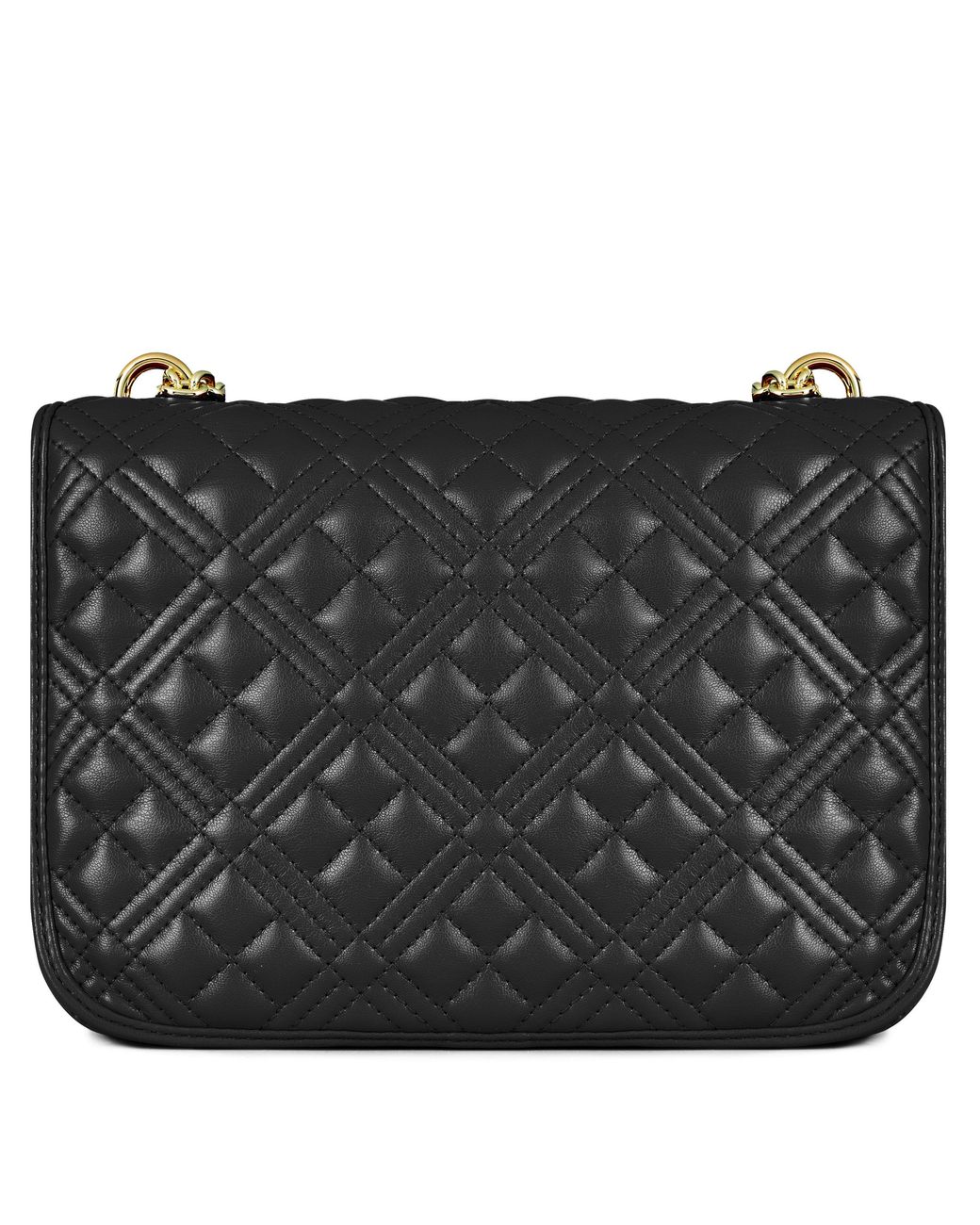 Love Moschino Black Super Quilted Chain Shoulder Bag