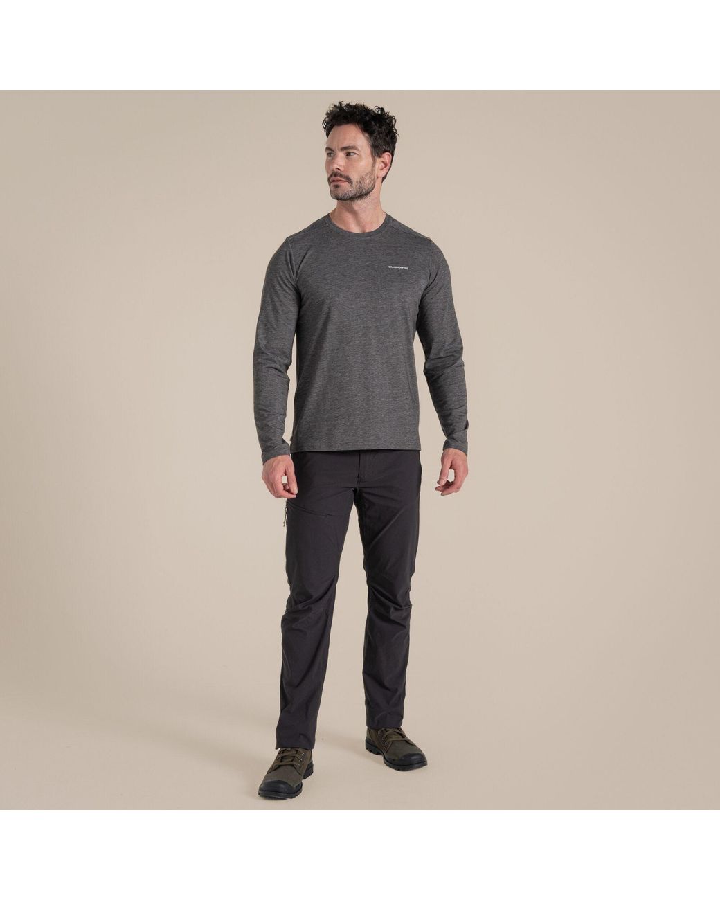 Craghoppers Black Nosilife Pro Iii Insect-Repellent Travel Trousers for men