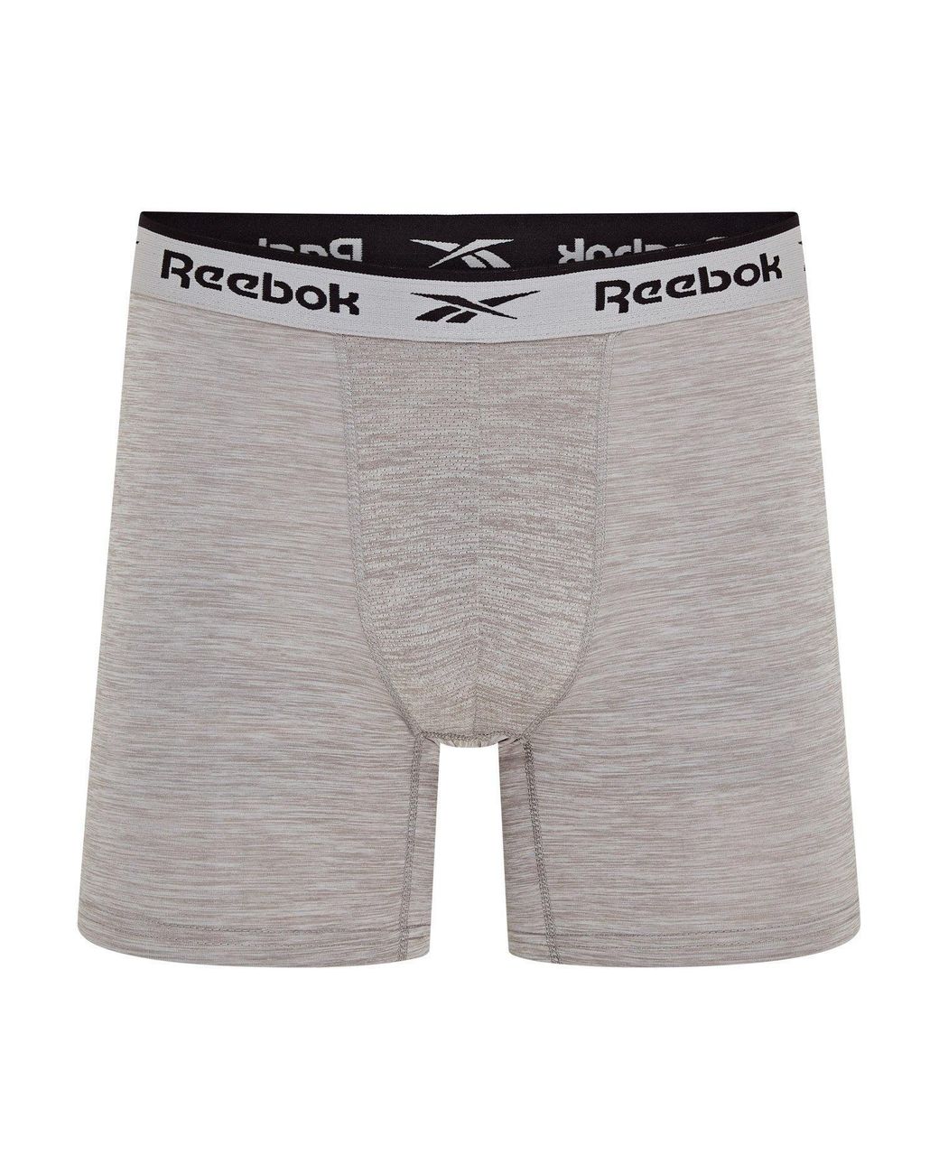 Reebok Gray 3 Pack Performance Boxer Shorts for men