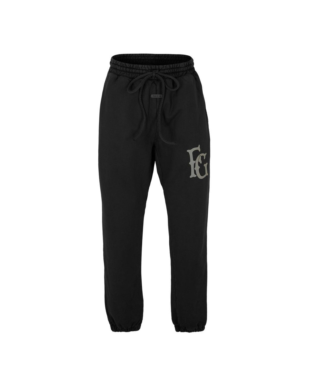 Fear Of God Black Closed Hem Fleece Jogging Bottoms for men