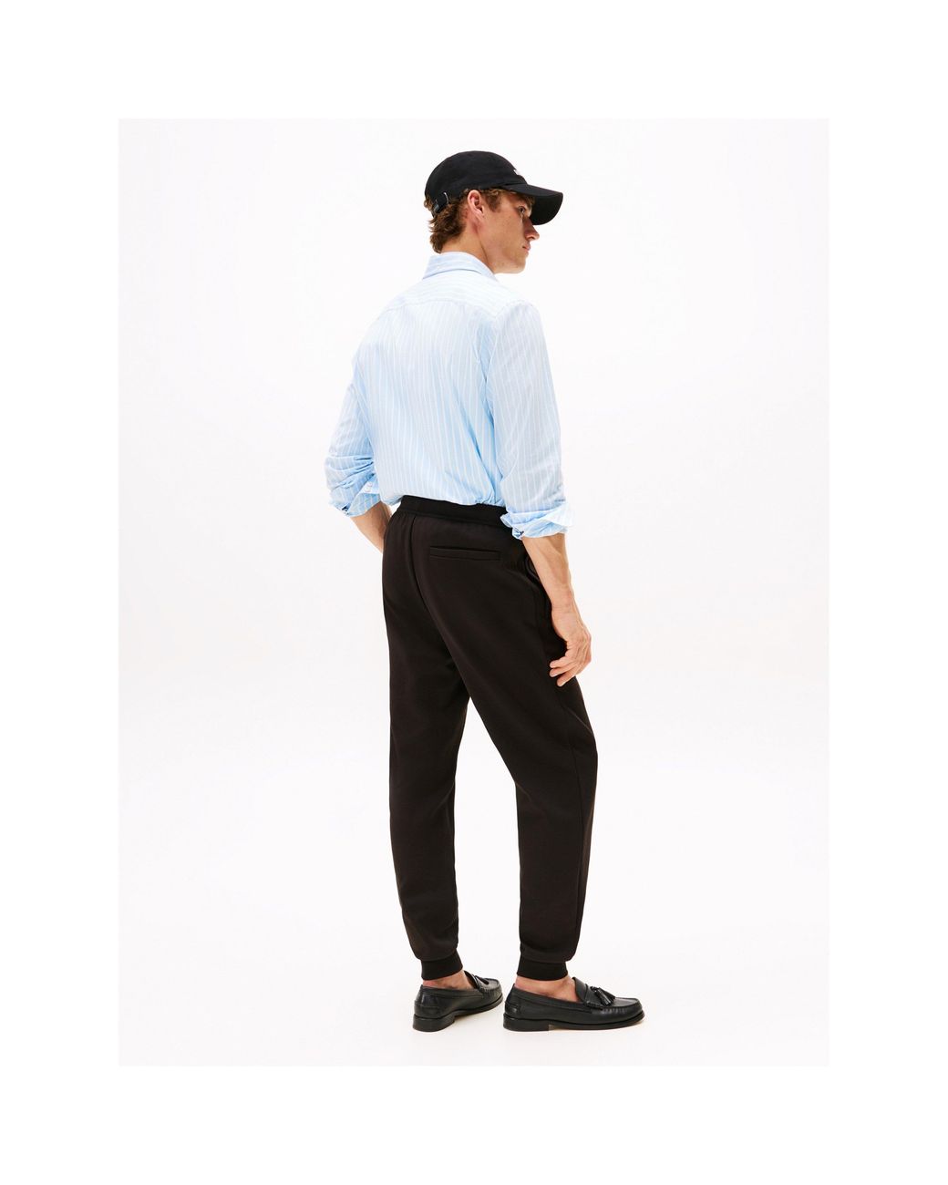 Tommy Hilfiger Black Drawstring Joggers for men