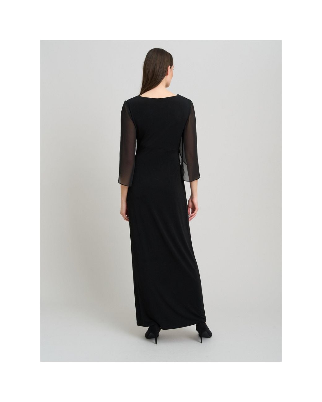 Gina Bacconi Black Iulia Printed Sheath Dress