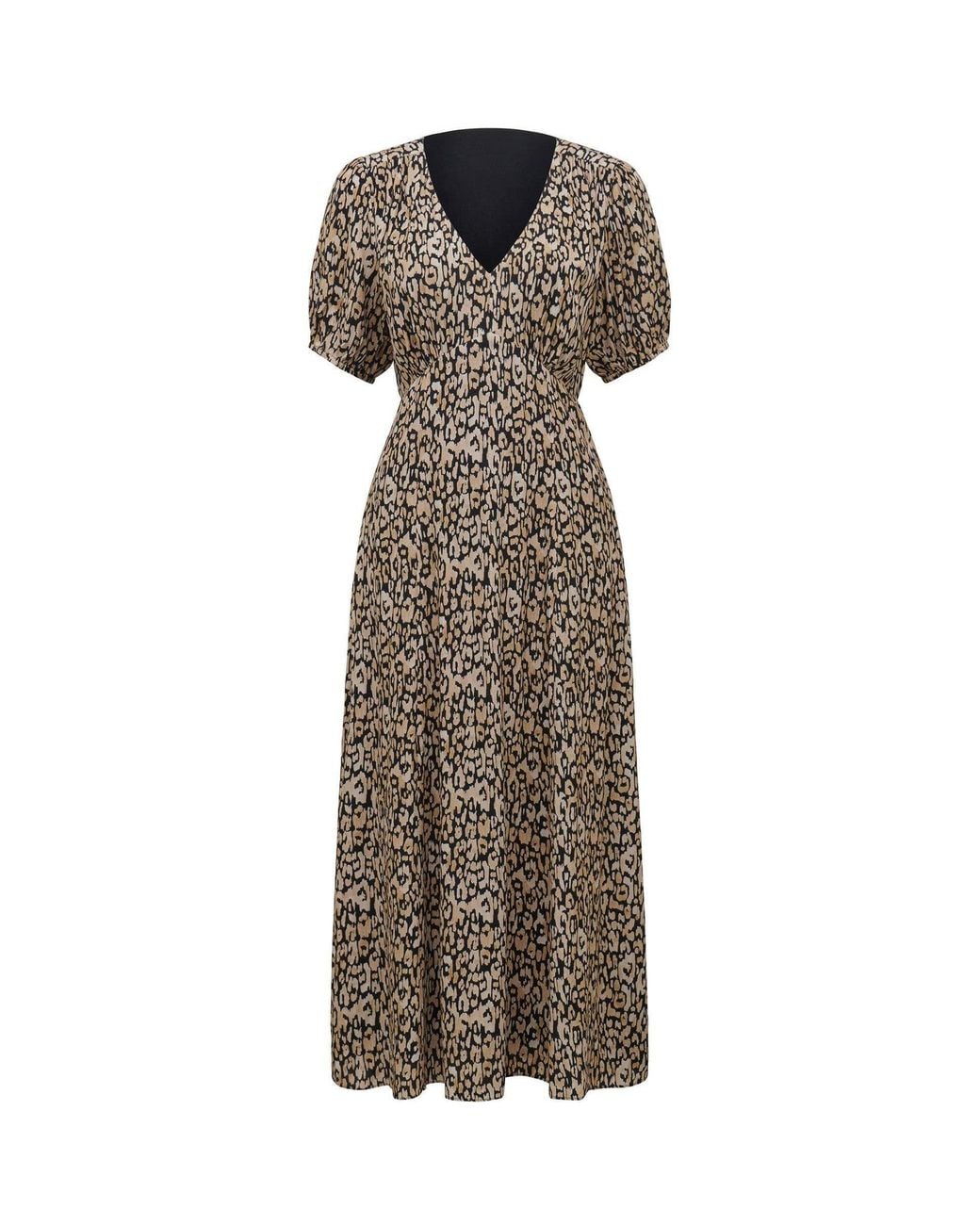 Forever New Brown Valda Casa Midi Dress
