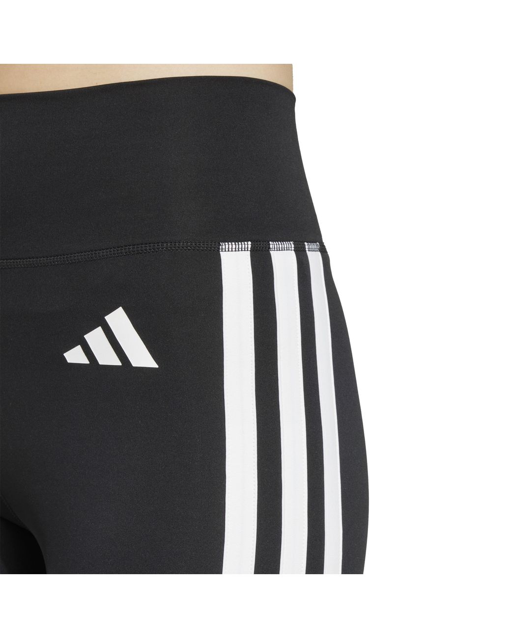 Adidas Black Techfit 3-Stripes 7/8 Leggings