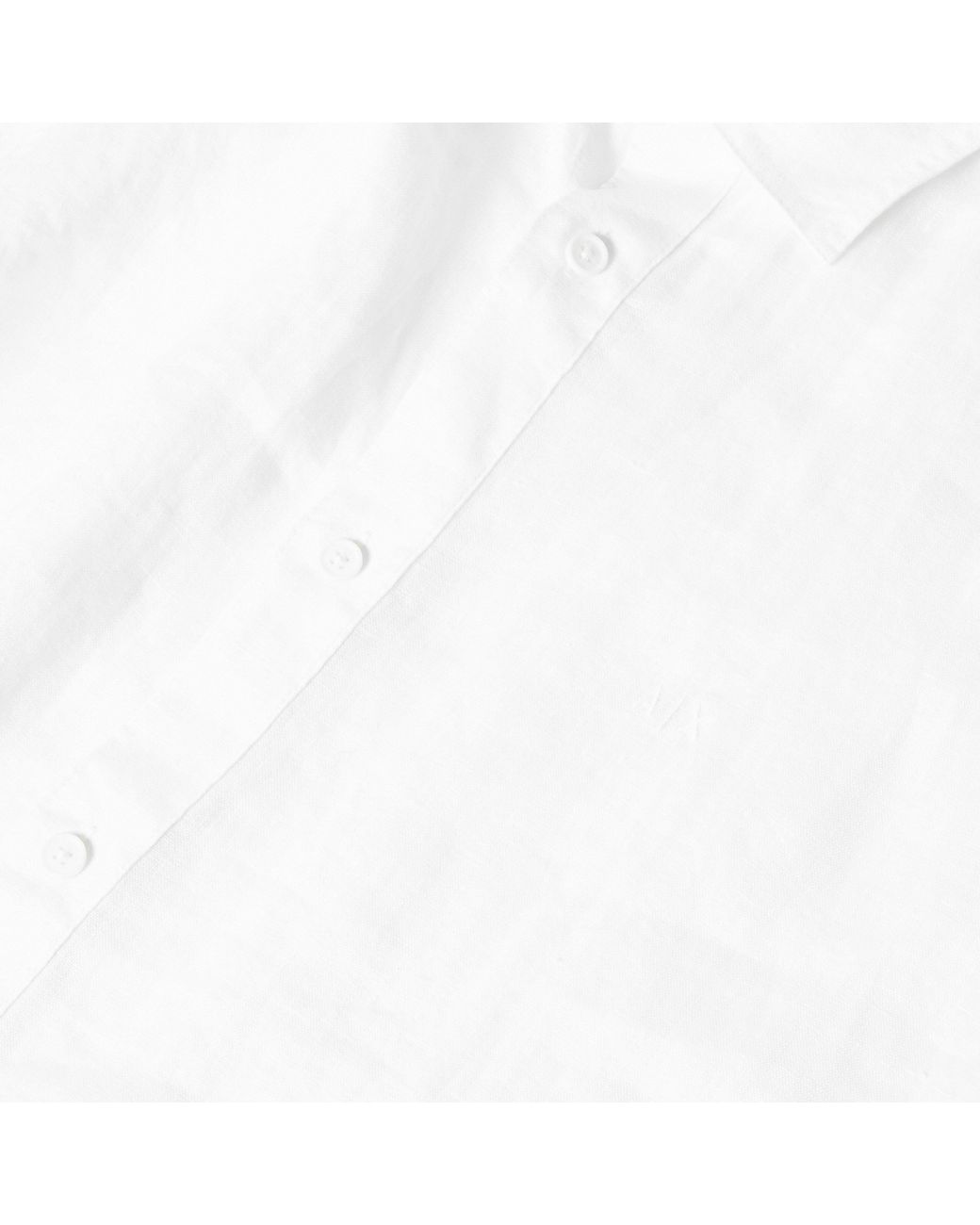ARMANI EXCHANGE White Short Sleeve Oxford Shirt for men