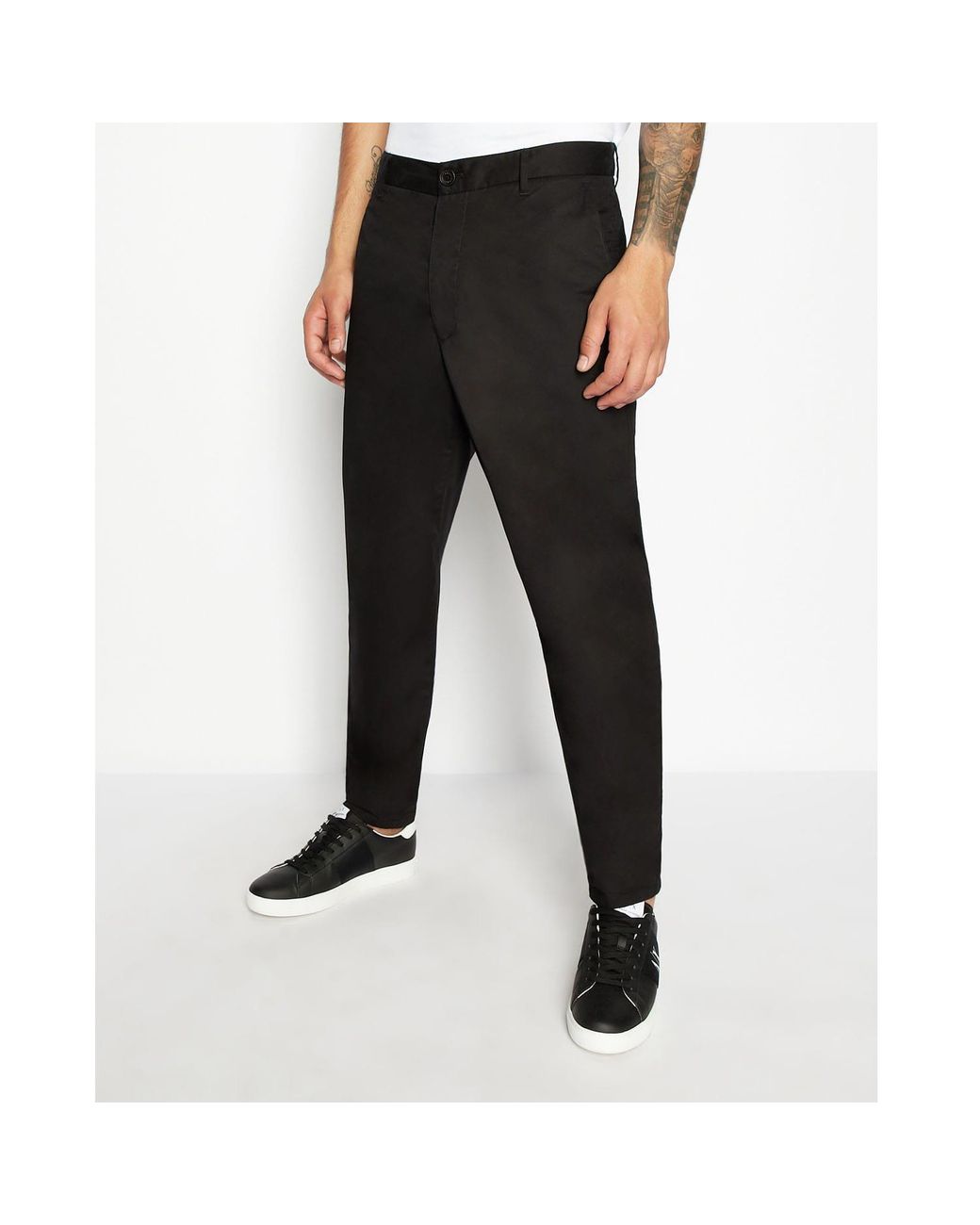 ARMANI EXCHANGE Black Trousers for men