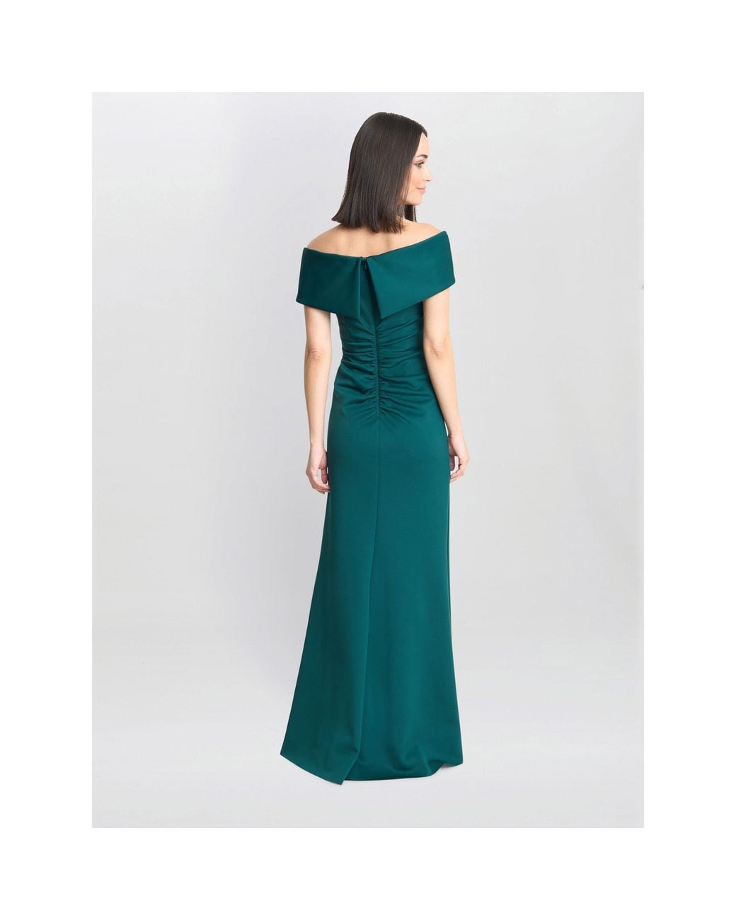 Gina Bacconi Blue Carolyn Off The Shoulder Maxi Dress