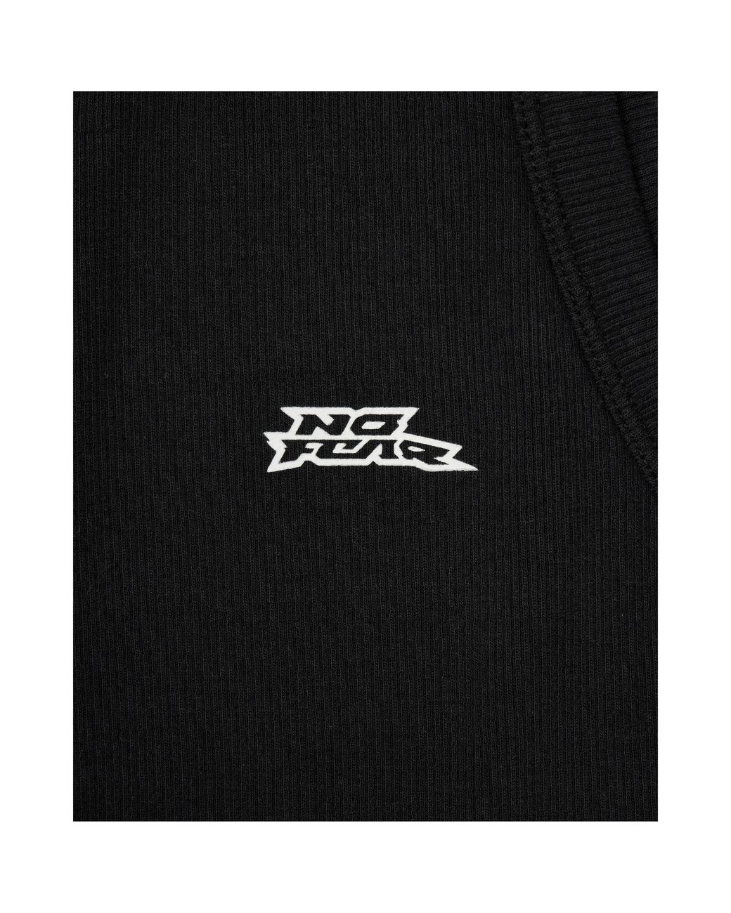No Fear Black Logo Ribbed Tank Top for men