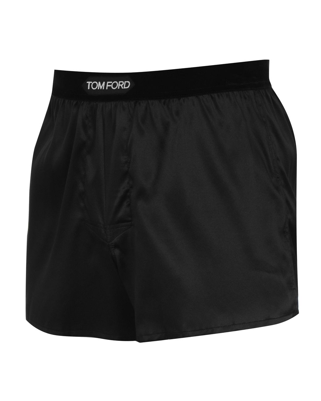 Tom Ford Black Logo Silk Boxers for men