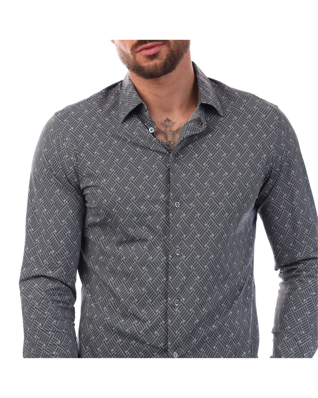 Emporio Armani Gray Shirt for men