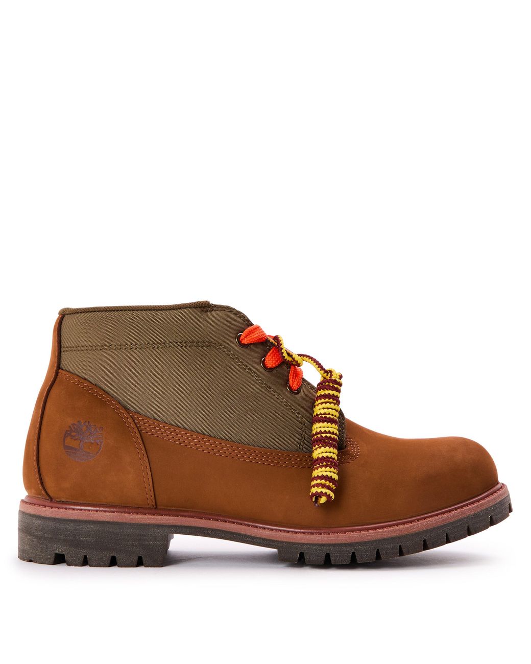 Timberland Brown Premium Mid Lace-Up Chukka Boots for men