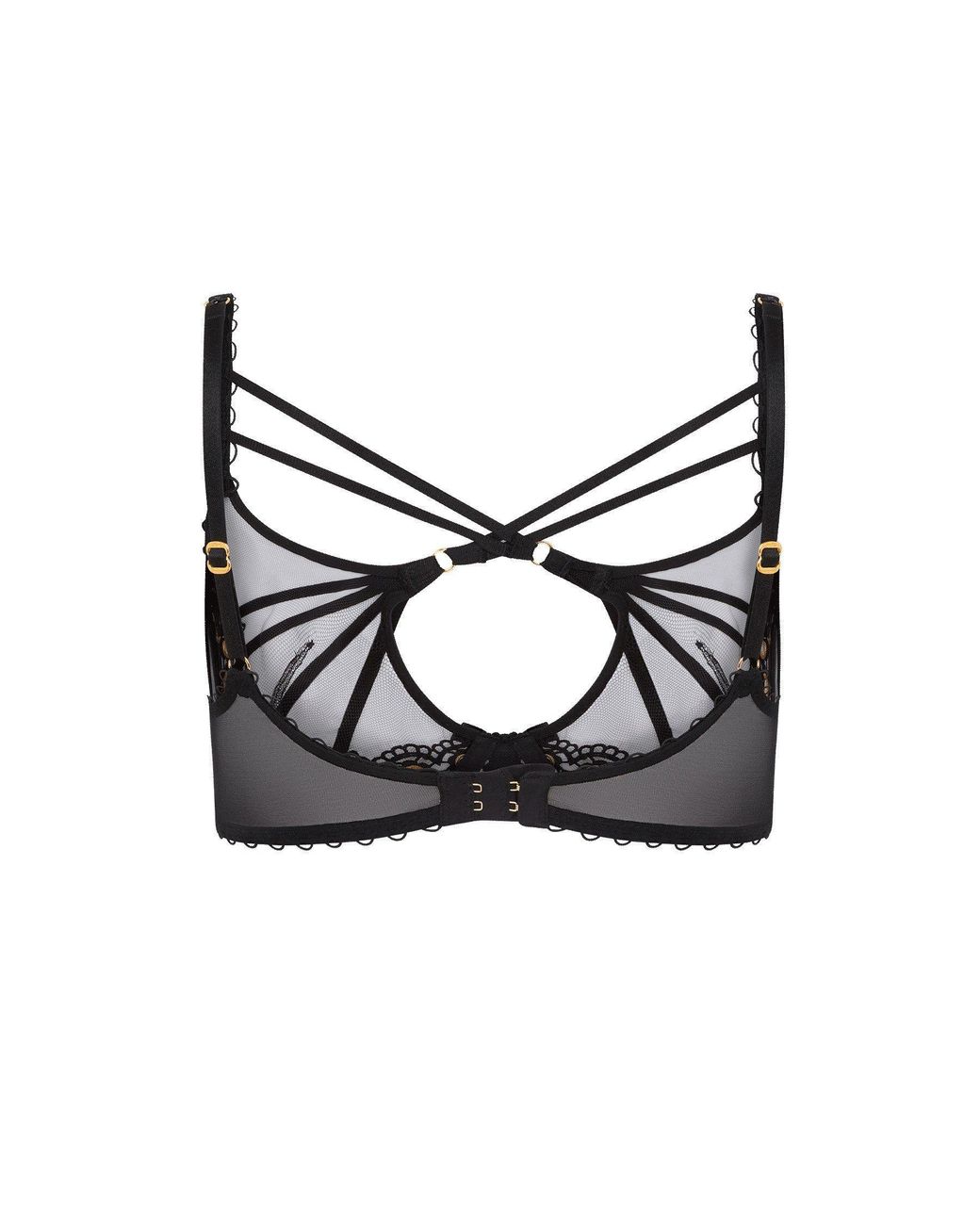 Agent Provocateur Black Doretta Plunge Underwired Bra