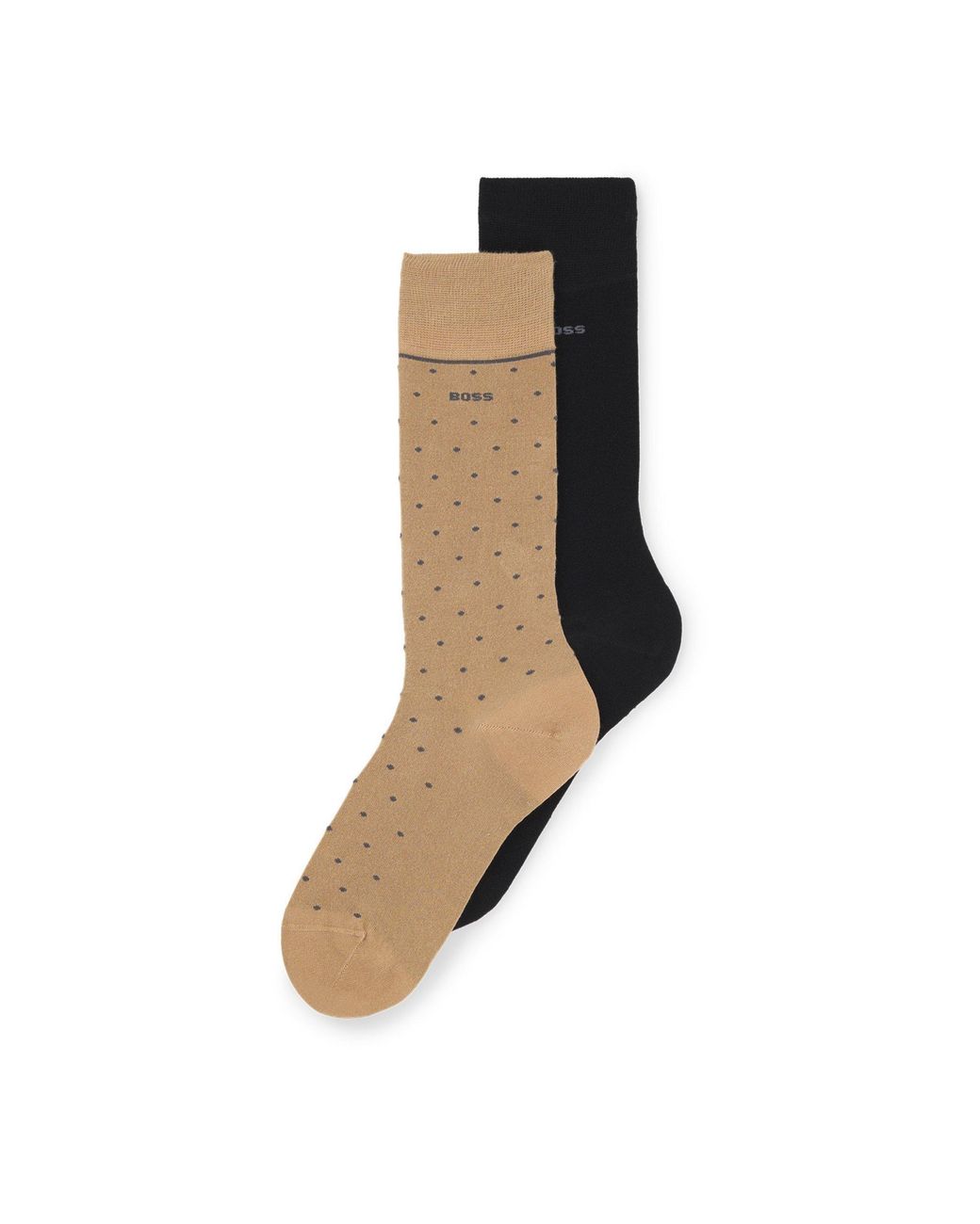 Boss Black Bamboo Dots Crew Socks for men