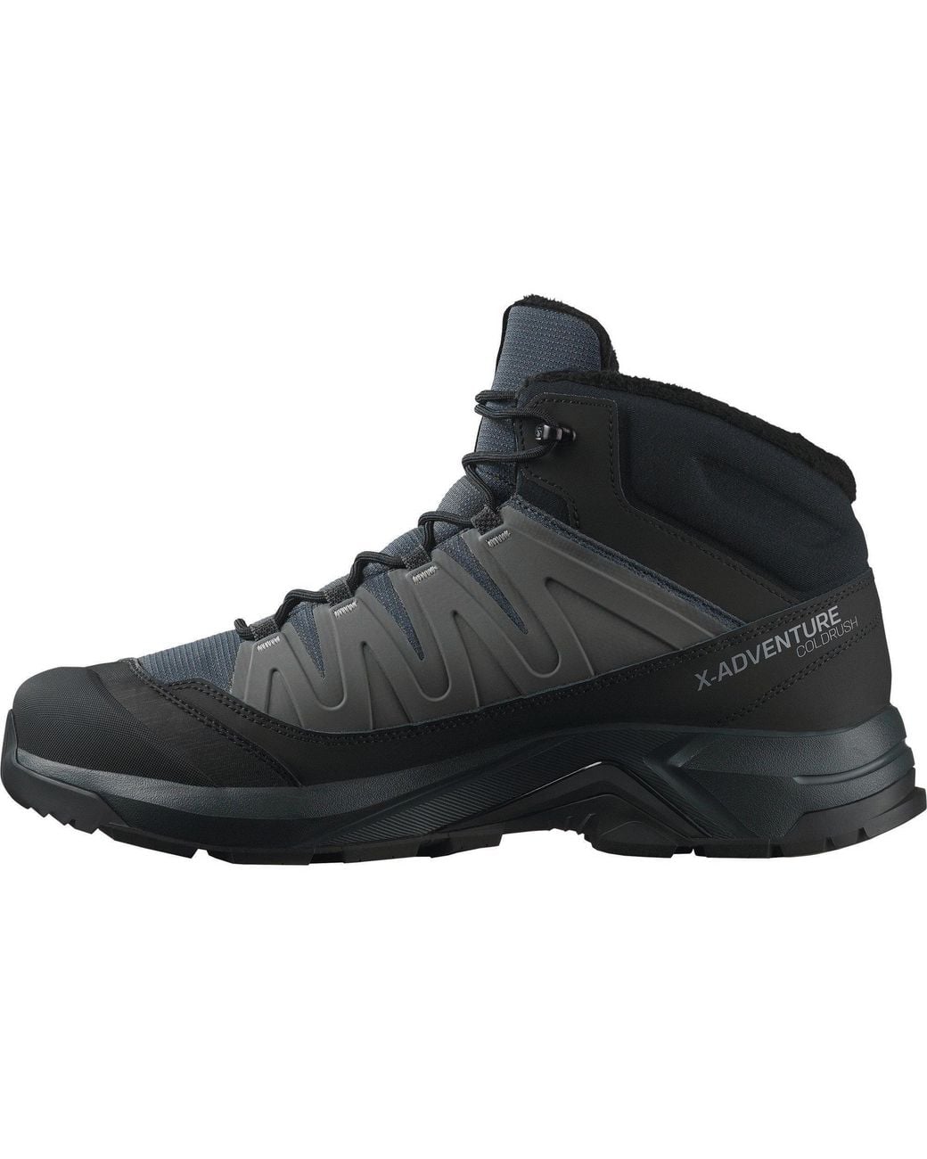 Salomon Black X Adventure Coldrush Waterproof Snow Boots for men