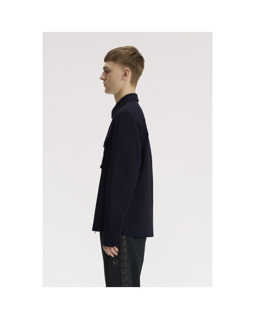 Fred Perry Blue Overshirt for men