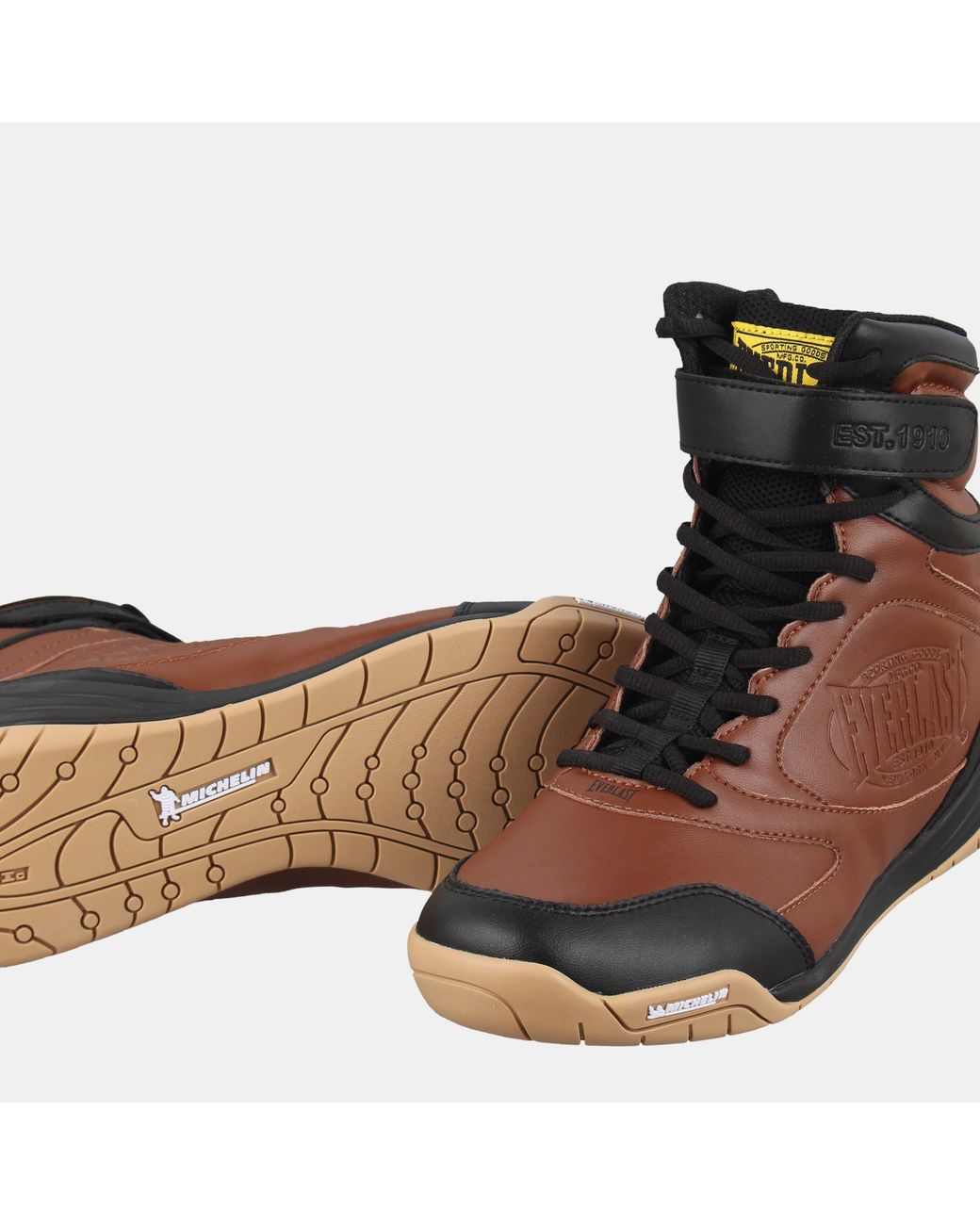 Everlast Brown Hi Cut Boxing Boots for men
