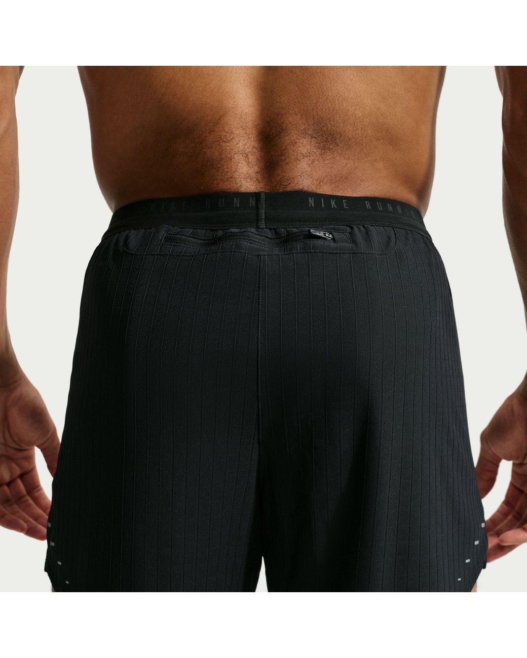 Nike Black Stride 5In Running Shorts for men