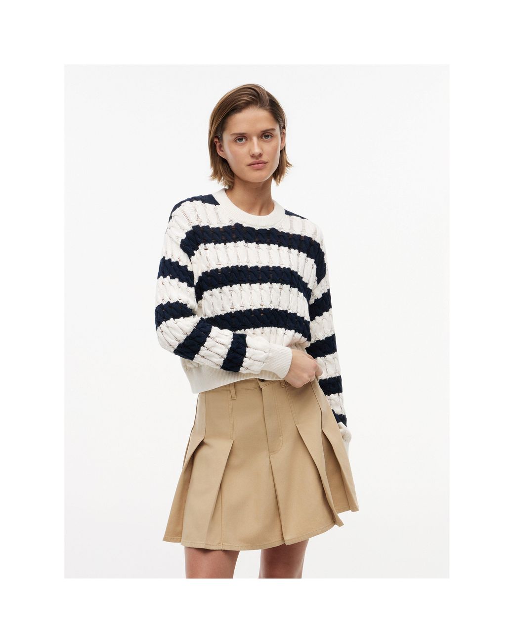 Tommy Hilfiger Blue Cable Knit Jumper