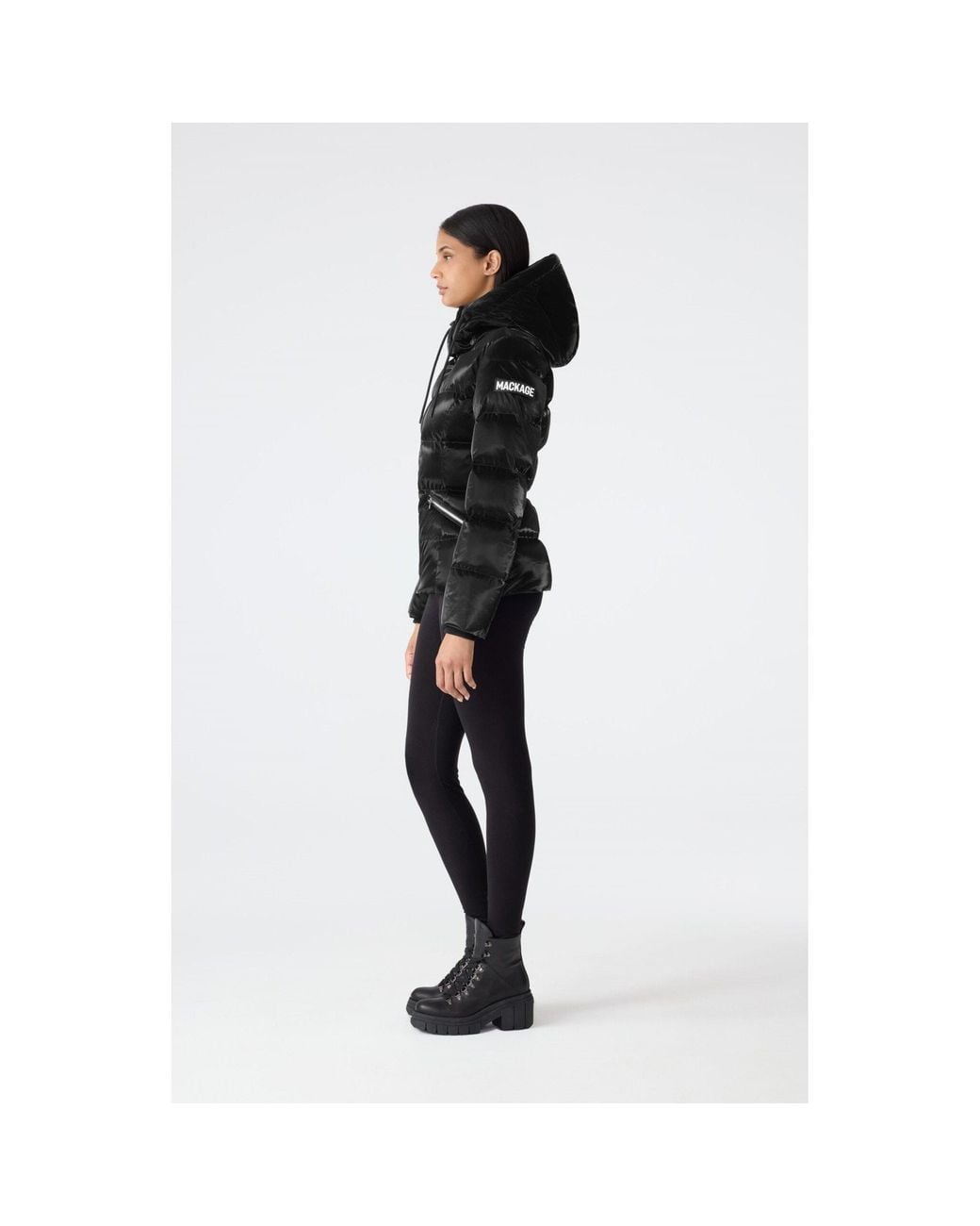 Mackage Black Madalyn Glo Short Puffer Jacket