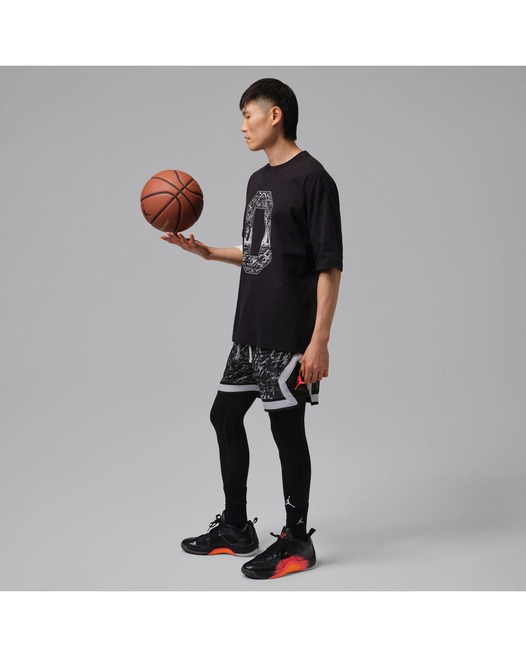 Nike Black Jordan Bball Shorts Sn64 for men