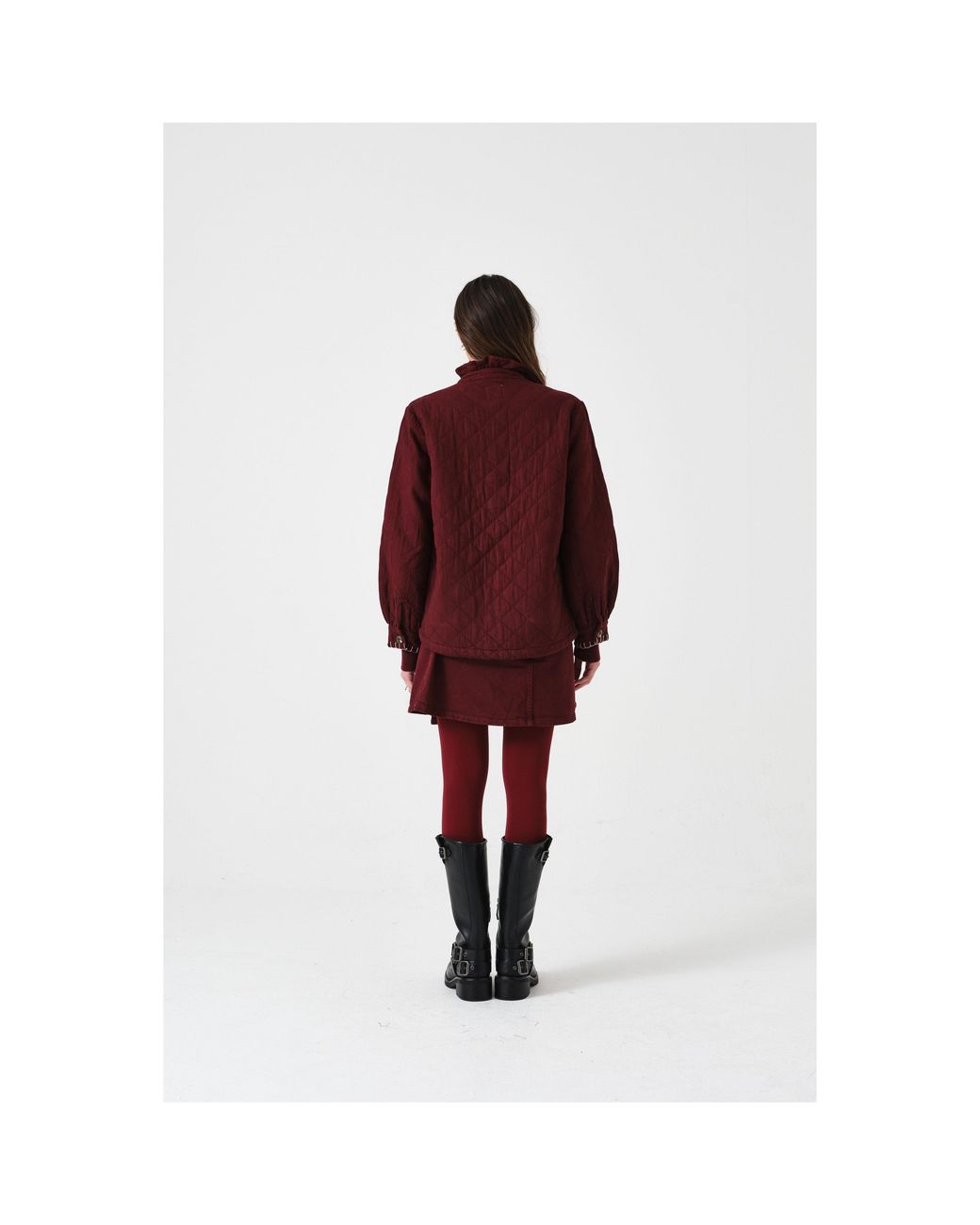 seventy + mochi Red Pablo Quilted Jacket