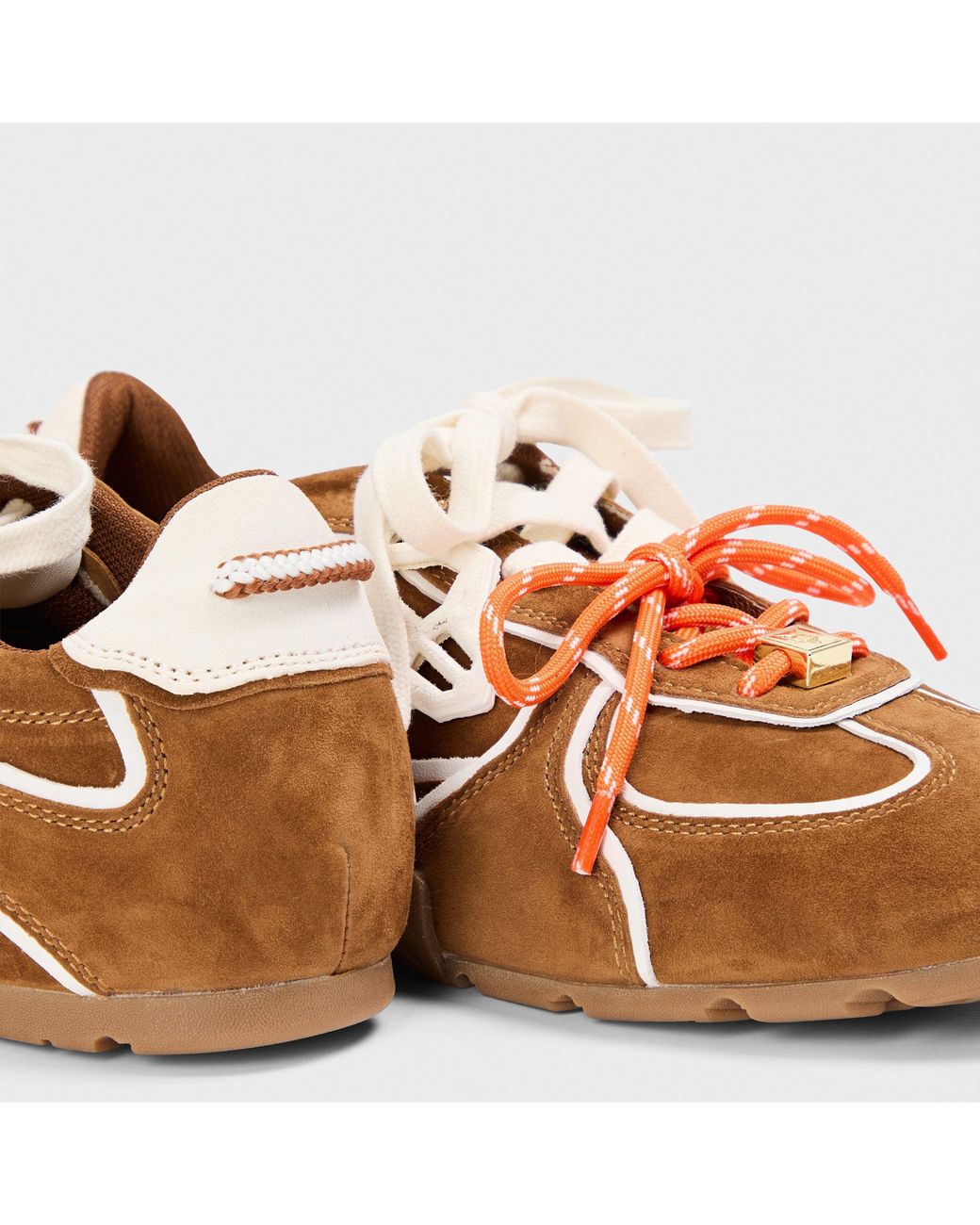 Naked Wolfe Brown Adored Low-Top Trainers