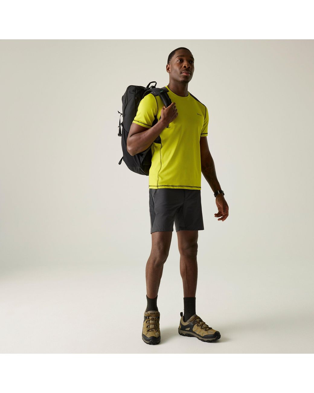 Regatta Yellow Virda Lightweight T-Shirt for men