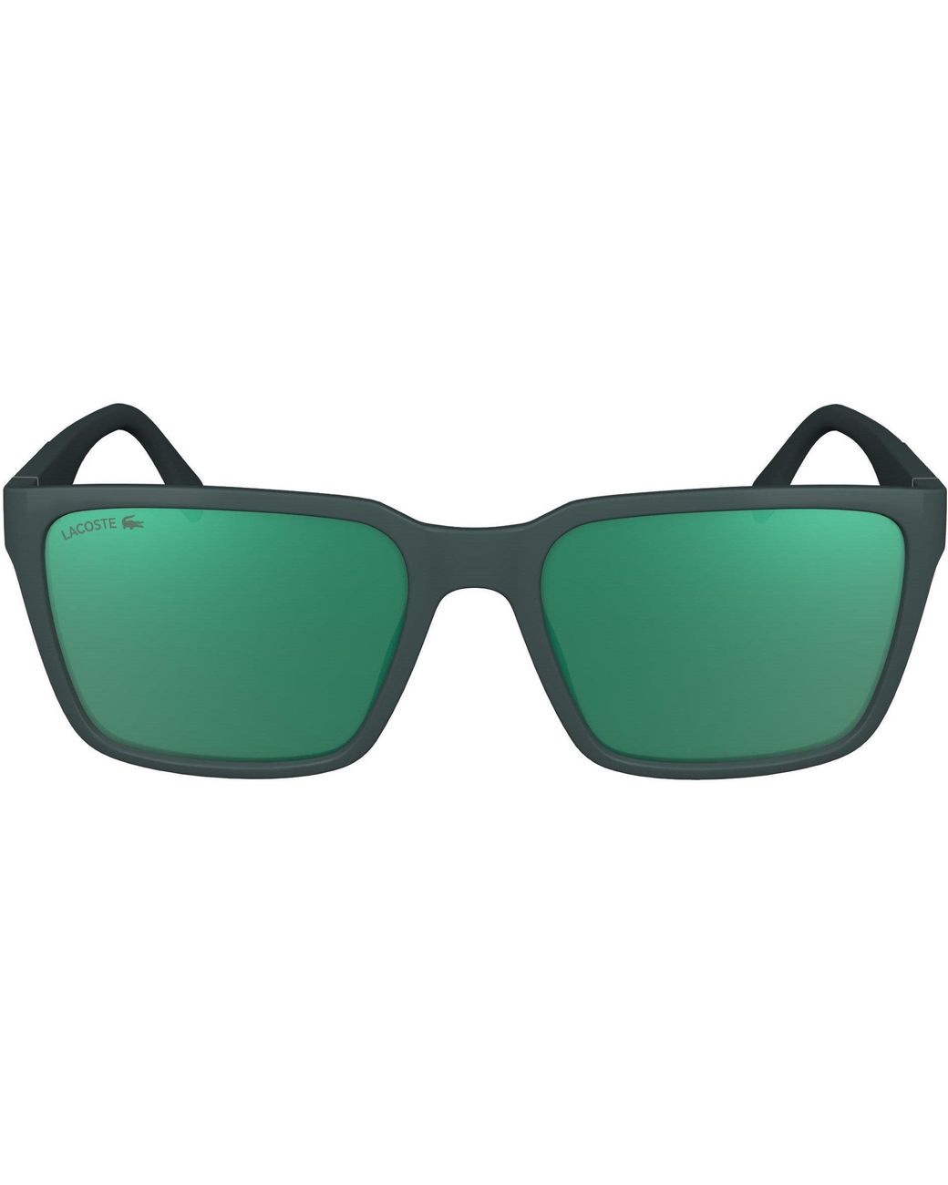 Lacoste Green Modified Rectangle Sunglasses for men