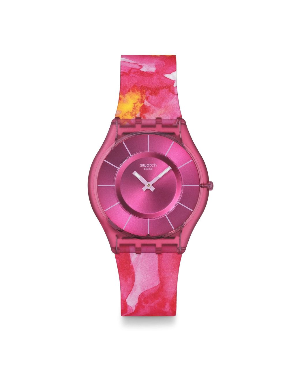 Swatch Pink Paradise Analogue Quartz Watch
