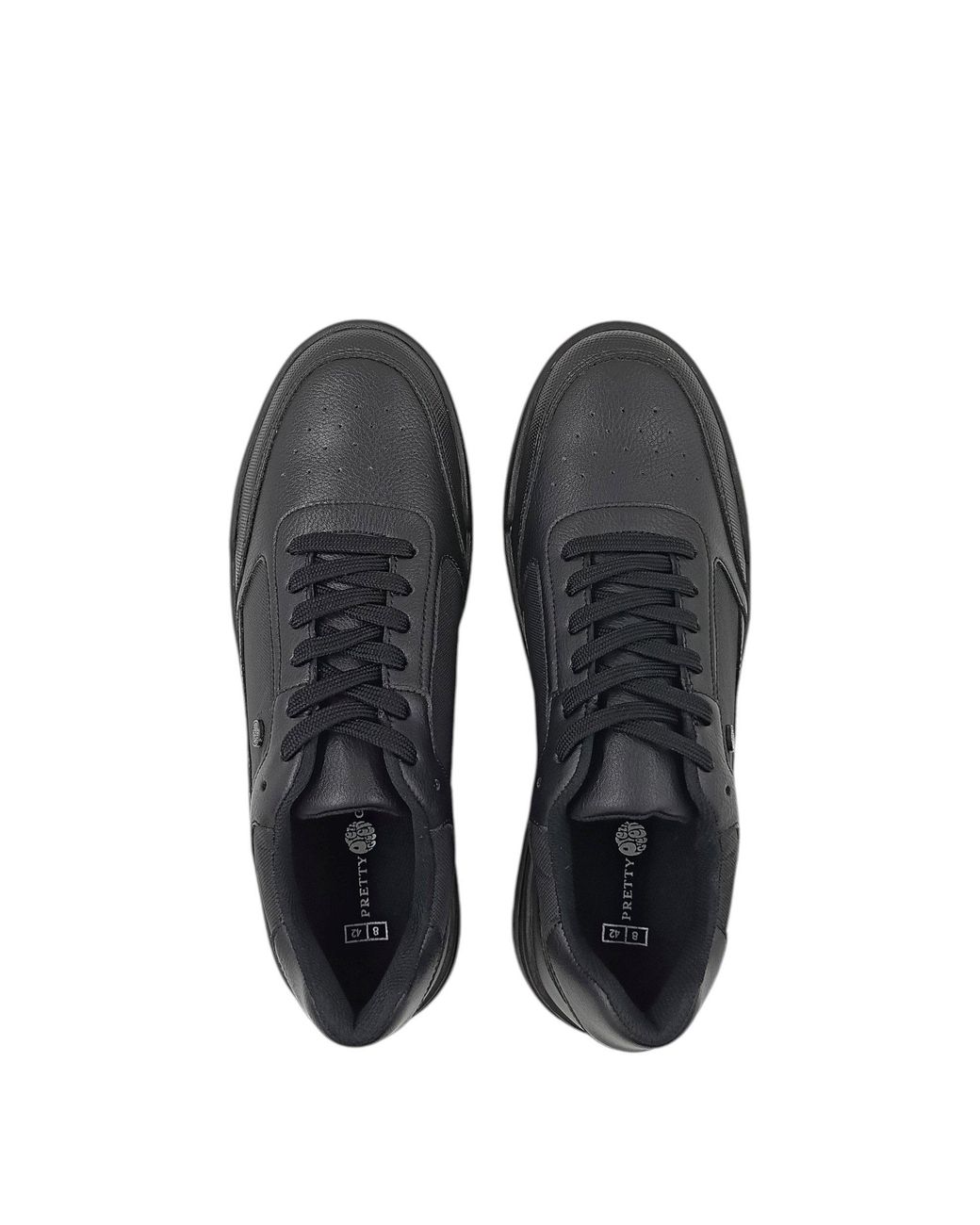 Pretty Green Black Welwyn Moc Toe Formal Shoes for men