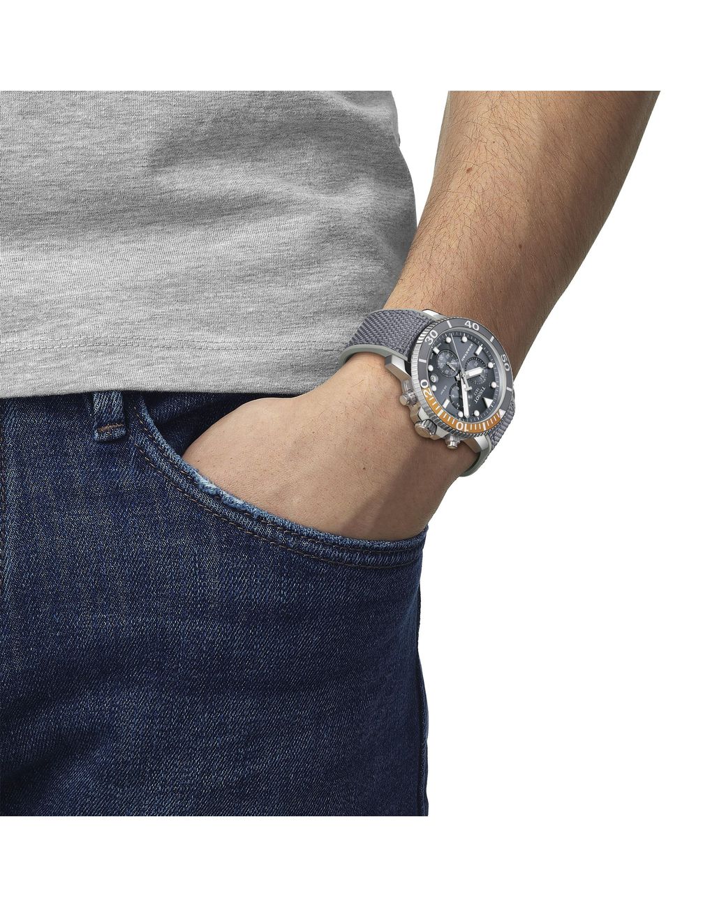 Tissot Metallic Seastar Chrono Quartz Analogue Watch for men