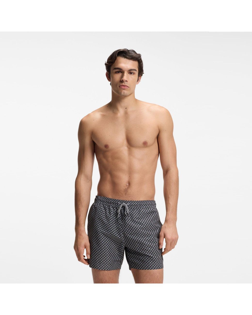 Boss Gray Swim Shorts for men