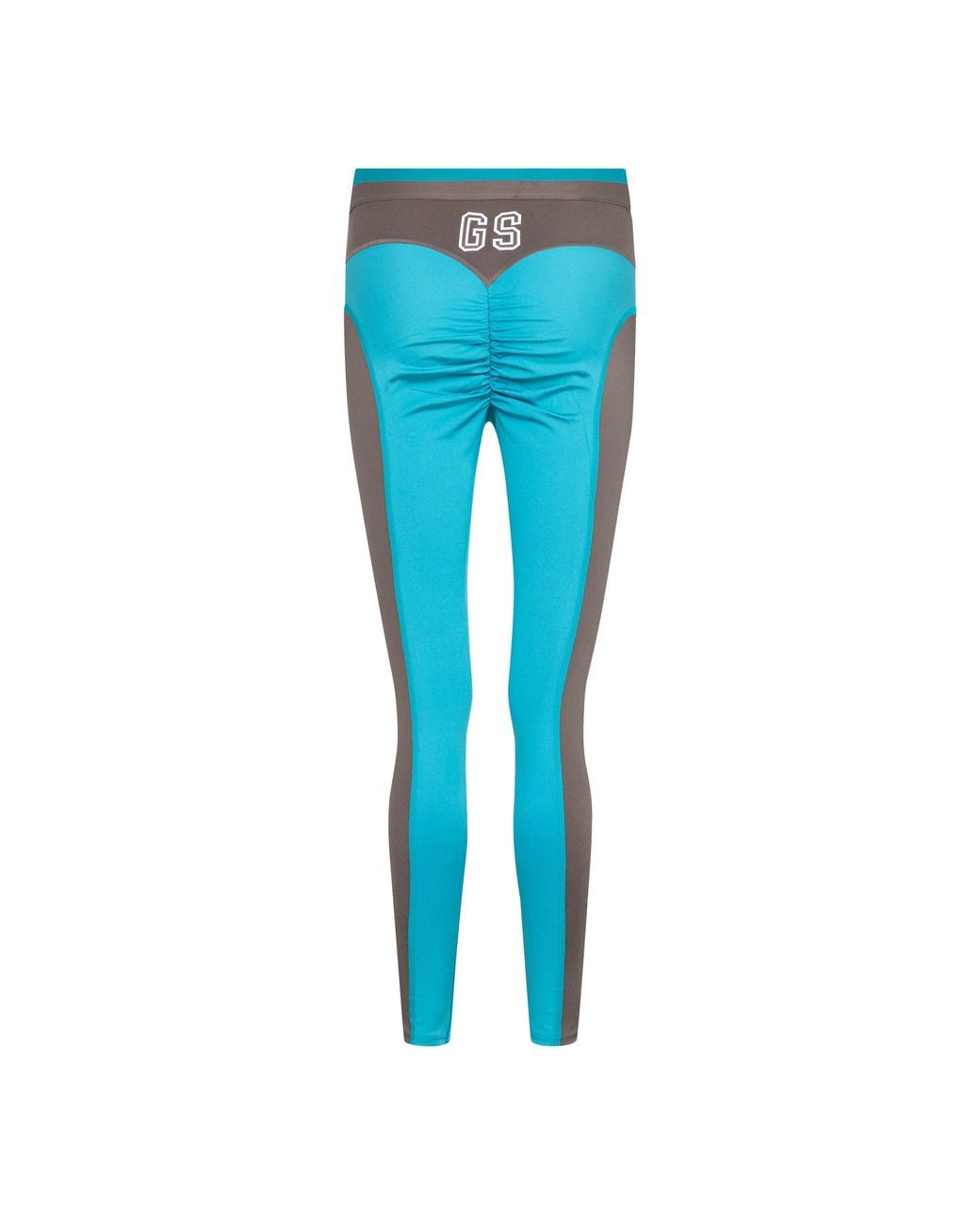 GYMSHARK Blue Retro Club High-Waisted Slim-Fit Leggings