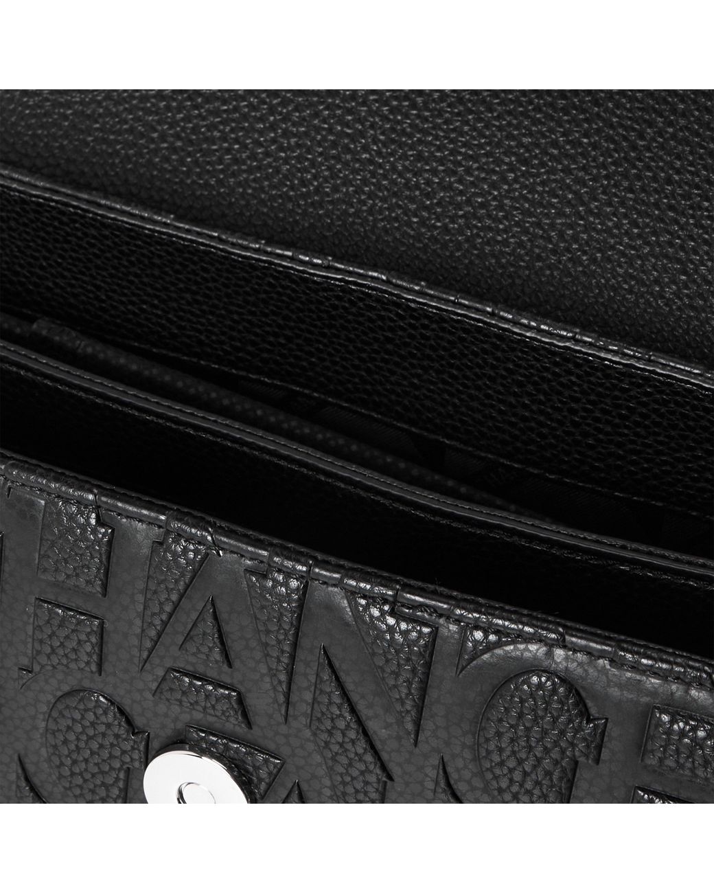 ARMANI EXCHANGE Black Liz Faux Leather Shoulder Bag