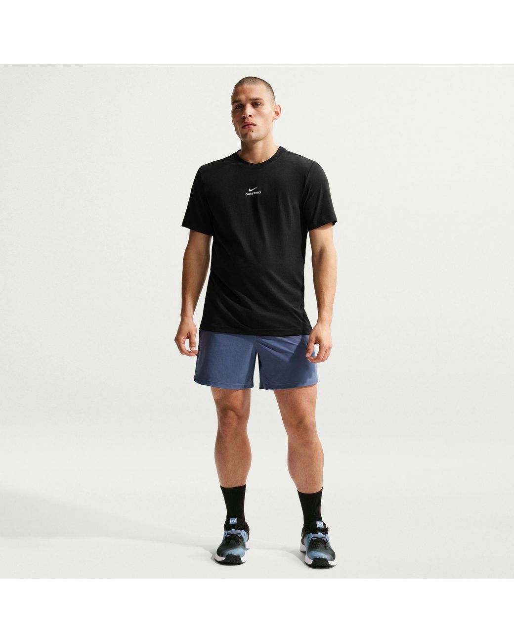 Nike Black Short Sleeve Performance Running Top for men