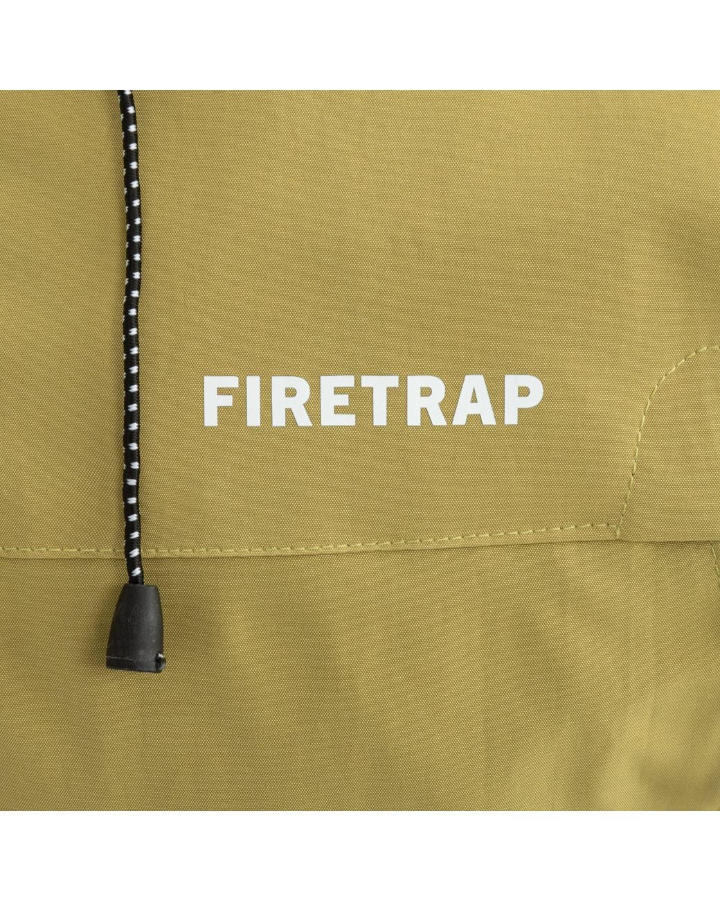 Firetrap Yellow Windproof Hooded Long Sleeve Windbreaker for men