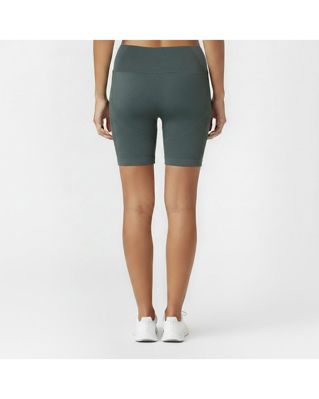 Usa Pro Green Seamless Longline Cycling Shorts
