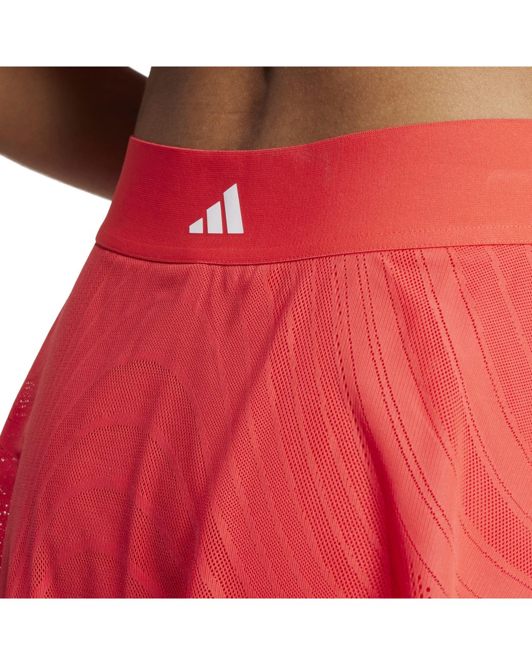 Adidas Red Tennis Pro Climacool+ Print Skirt