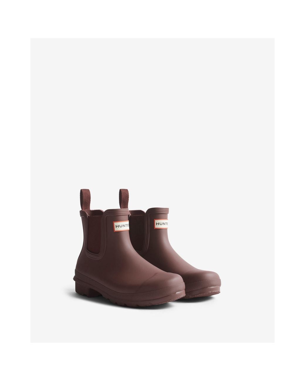 Hunter Brown Original Waterproof Chelsea Boots